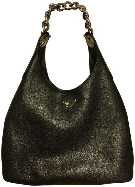 Prada Bag...excellent Condition Black Leather Shoulder Bag