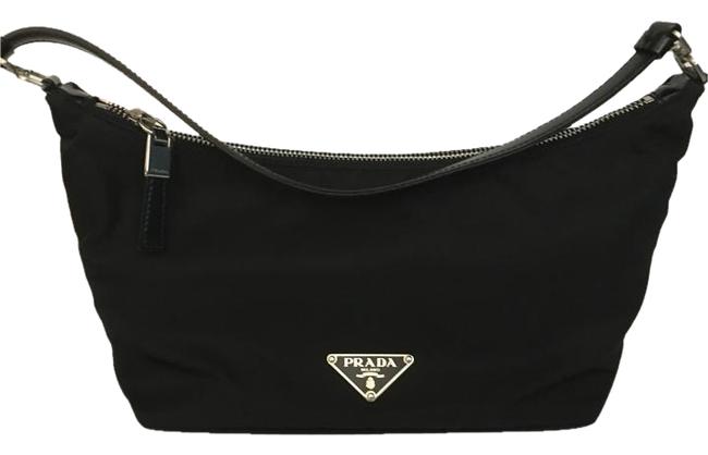 Prada Baguette Black Nylon Tessuto Shoulder Bag