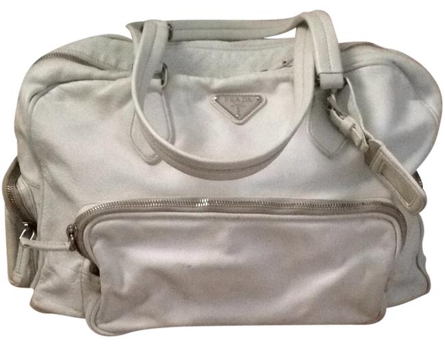 Prada Baleuto White Shoulder Bag