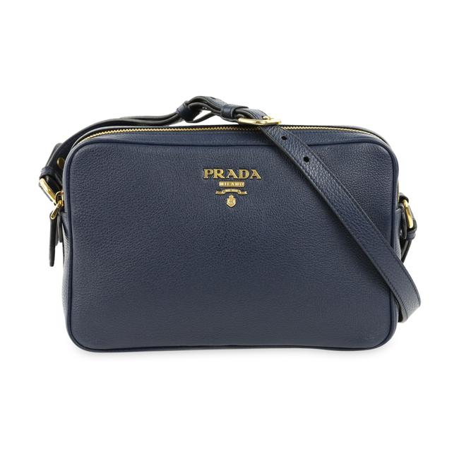 Prada Bandoliera Baltico Blue Leather Shoulder Bag