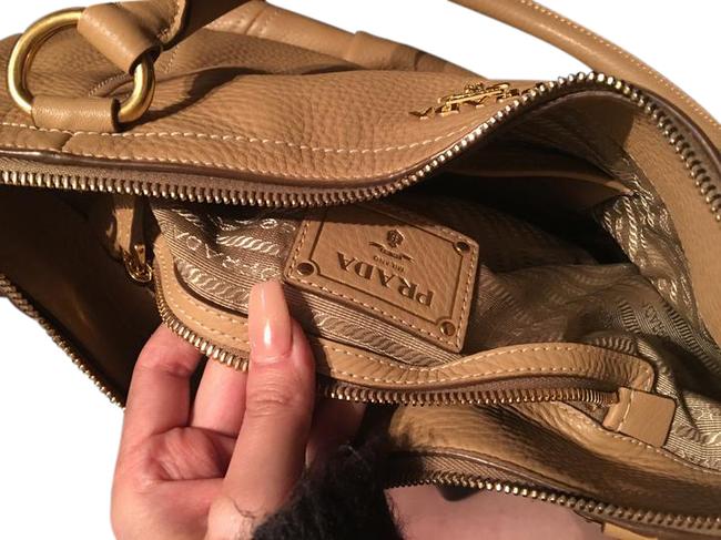 Prada Beige Learher Shoulder Bag