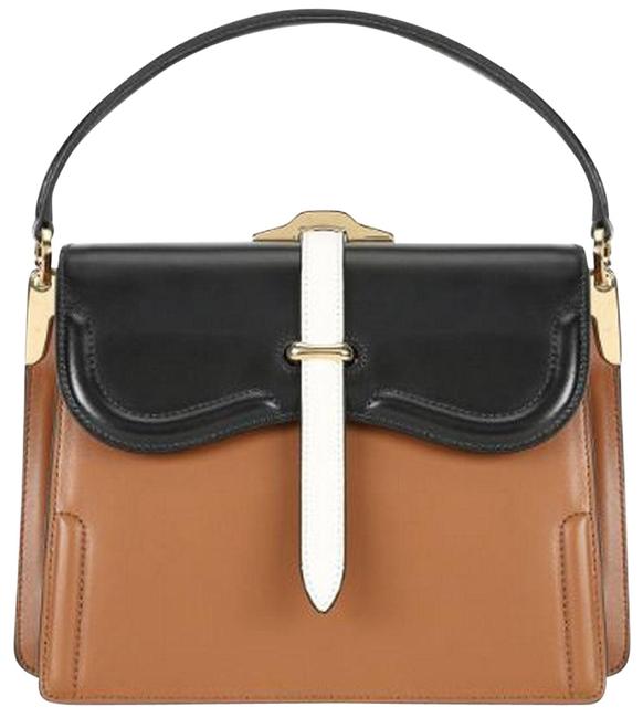 Prada Belle Handbag Df Cognac Leather Shoulder Bag