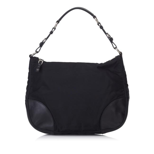Prada Black Fabric X Nylon Shoulder Bag
