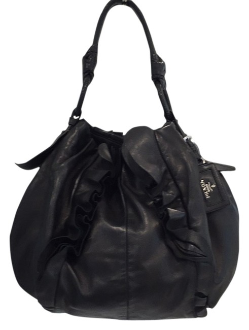 Prada Flap Black Leather Shoulder Bag