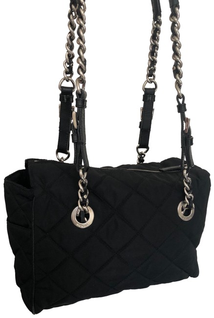 Prada Black Quilted Shoulder Bag