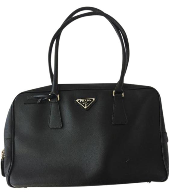 Prada Black Saffiano Shoulder Bag
