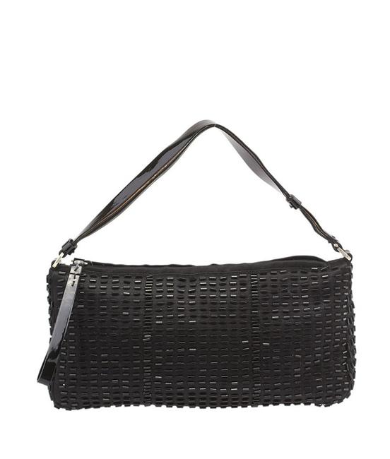 Prada Black Sequin Beaded Satin Pochette 85209