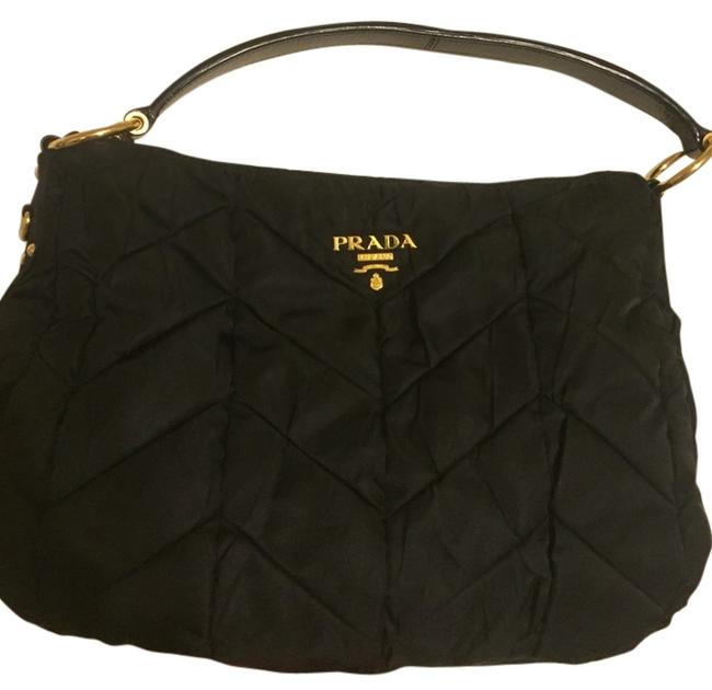 Prada Black Tessuto Nylon Shoulder Bag