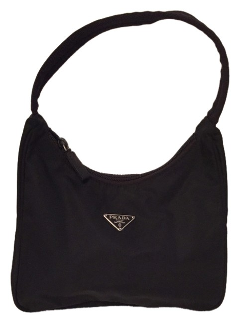 Prada Black Vela Shoulder Bag