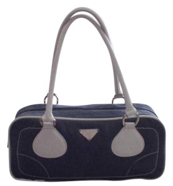 Prada Blue Denim Shoulder Bag