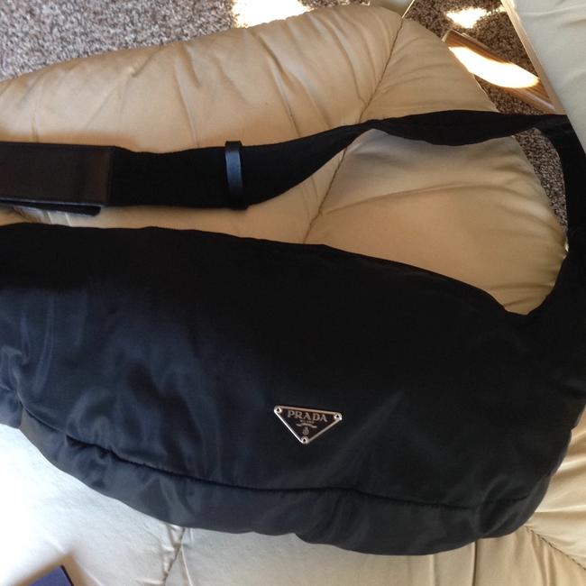 Prada Bn0677 Black Nylon Shoulder Bag