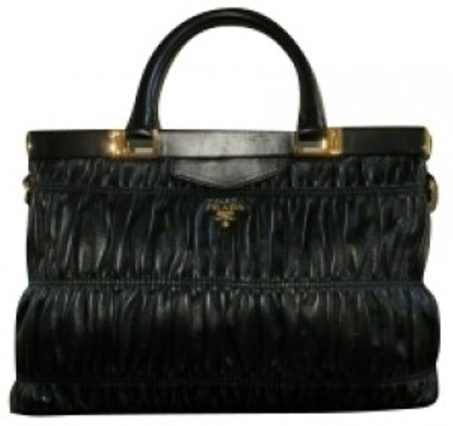 Prada Bn2154 BlackQuilted Leather Shoulder Bag