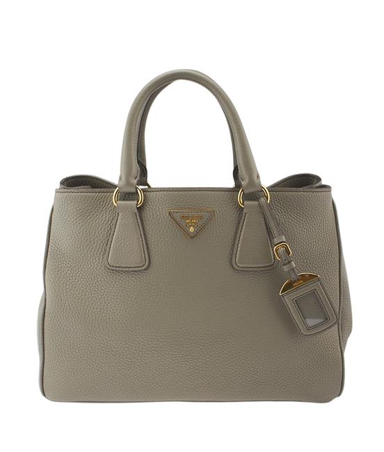 Prada Bn2579 2 way 138665 Grey Leather Shoulder Bag