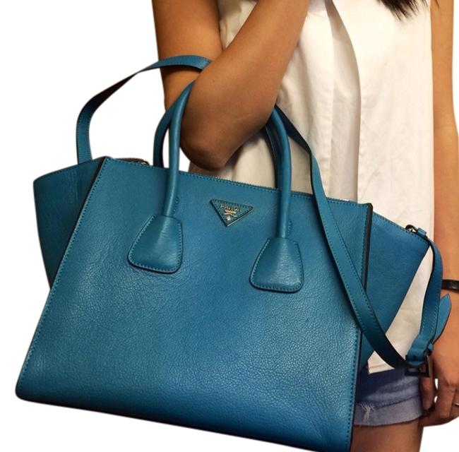 Prada Bn2619 Fuoco Nero Leather Shoulder Bag