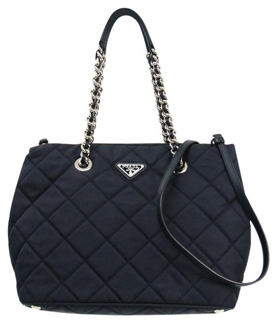 Prada Bn2740 Womens Bleu Tessuto Shoulder Bag
