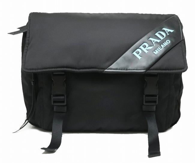 Prada Body Waist 1bl015 Nero Nylon  Leather Shoulder Bag