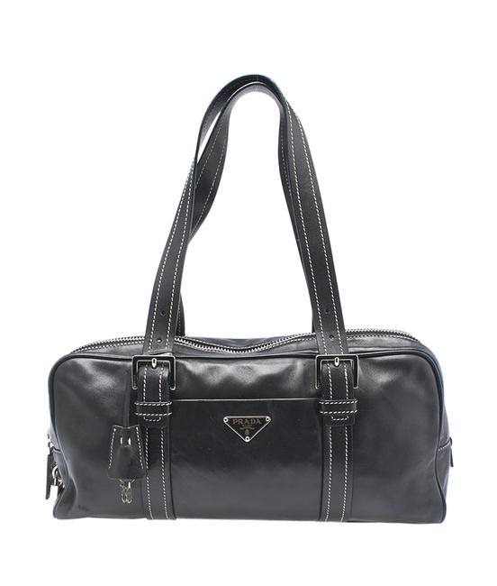 Prada Br2363 143431 Black Leather Shoulder Bag