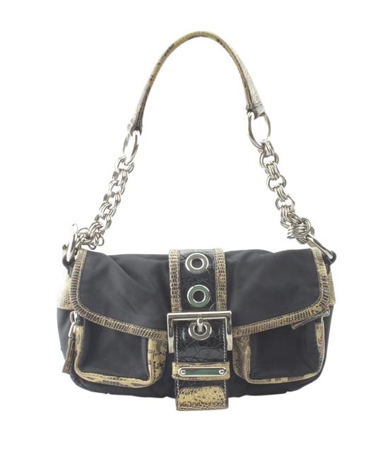 Prada Br2835 155227 Black Canvas Shoulder Bag