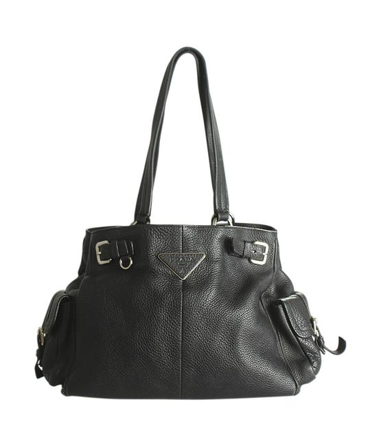 Prada Br2958 188085 Black Leather Shoulder Bag