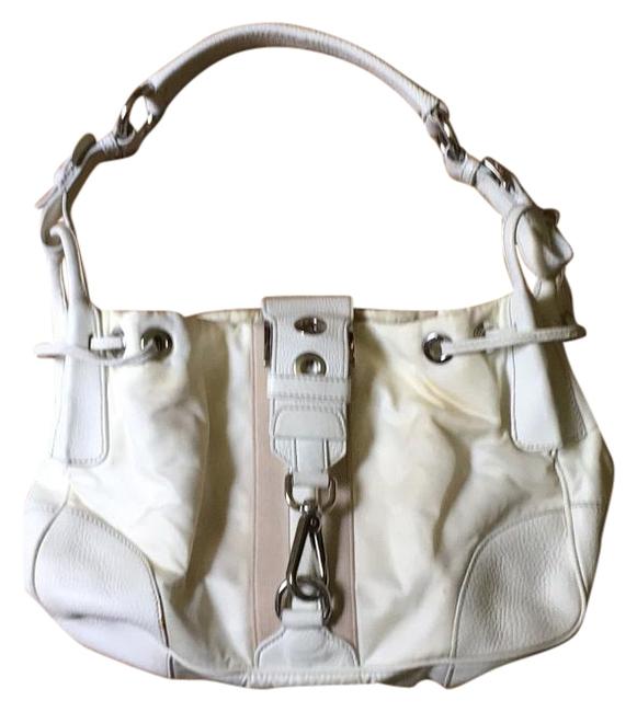 Prada Br2977 Bianco Tessuto + Vit.dai Shoulder Bag