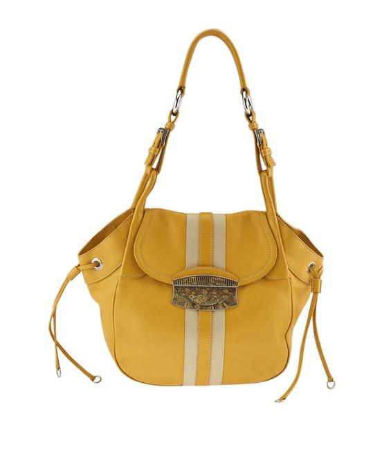 Prada Br2979 139574 Yellow Leather Shoulder Bag