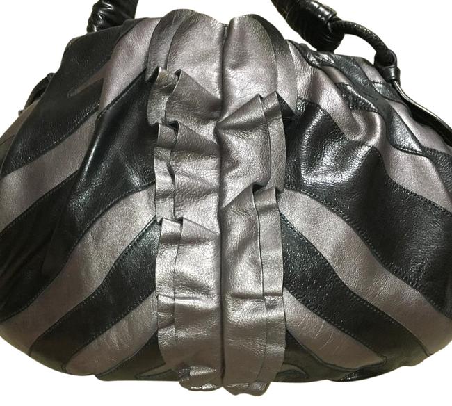 Prada Br3992 Grafite Mord Leather Shoulder Bag