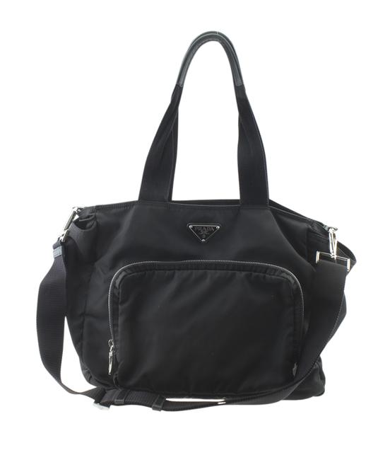 Prada Br4102 Diaper 172646 Black Nylon Shoulder Bag