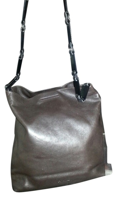 Prada Brown Leather and Camel Shoulder Bag