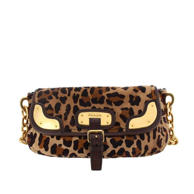 Prada Brown Natural Material Shoulder Bag