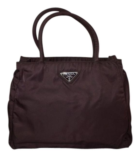 Prada Brown Nylon Great Condition Shoulder Bag