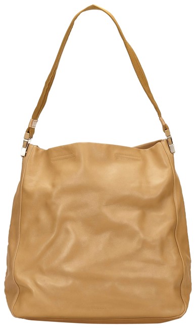 Prada Brown X Beige Leather Shoulder Bag