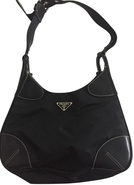 Prada Bt0397 Tessuto Nylon Black Canvas Shoulder Bag