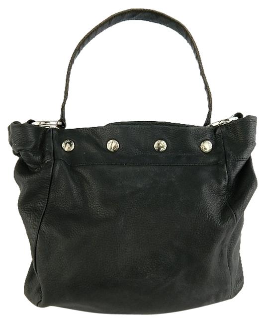 Prada Bucket Studded Black Leather Shoulder Bag
