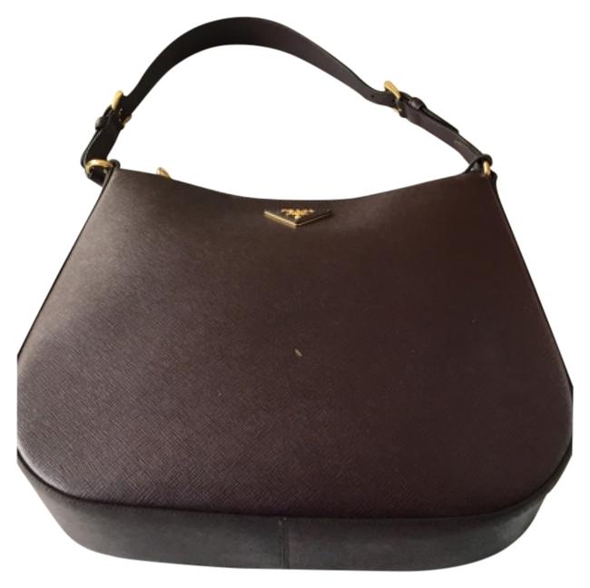 Prada Burgandy Leather Shoulder Bag