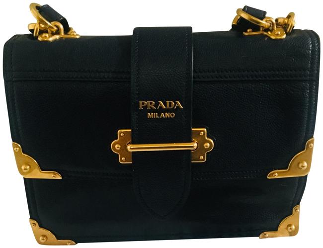 Prada Cahier BalticoAstrale Leather Shoulder Bag