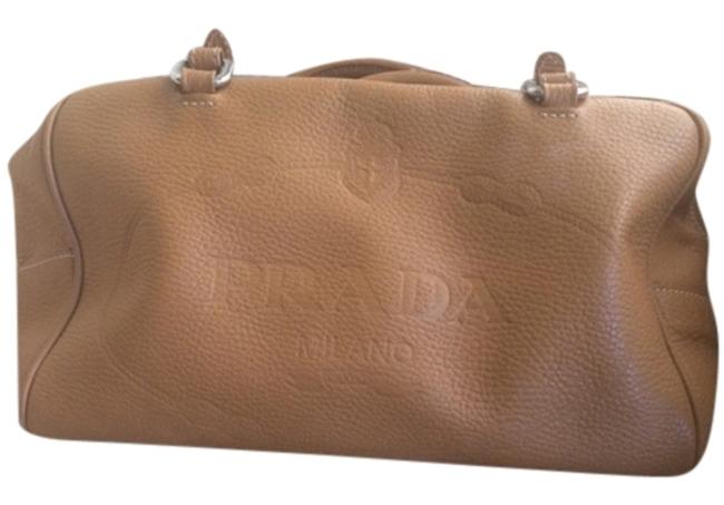 Prada Cammello Leather Shoulder Bag