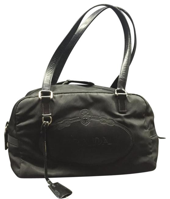 Prada Campa Logo Bowler Large Shoulder Bag