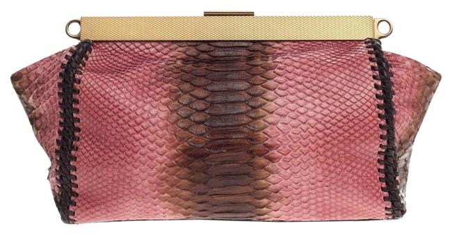 Prada Chain Frame Small Python Shoulder Bag