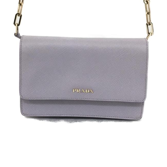 Prada Chain Ladies Lavender Bt1045 Leather Shoulder Bag