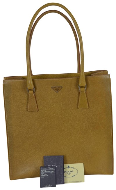 Prada Cinghiale Sport Brown Leather Shoulder Bag