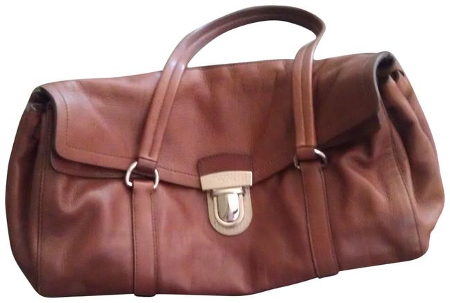 Prada Classic Cognac Leather Shoulder Bag