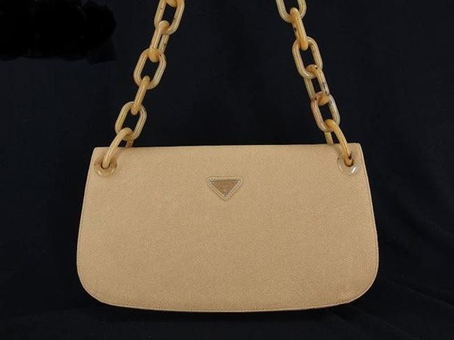 Prada Clutch Tan Shoulder Bag