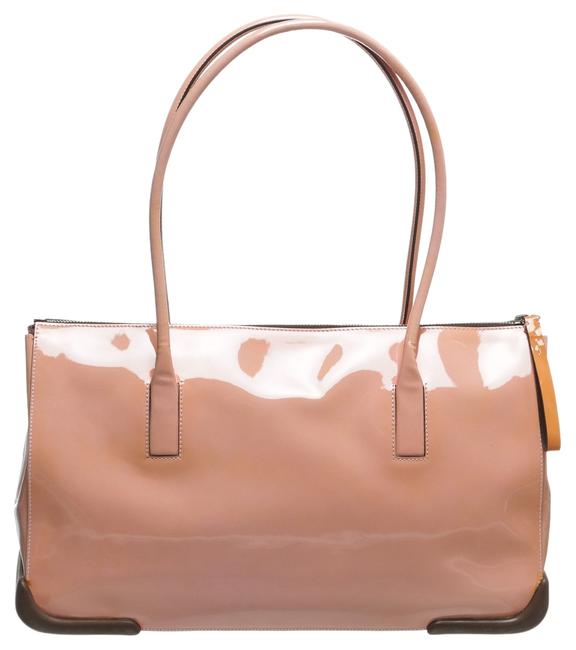 Prada Coral Handbag Pink Patent Leather Shoulder Bag