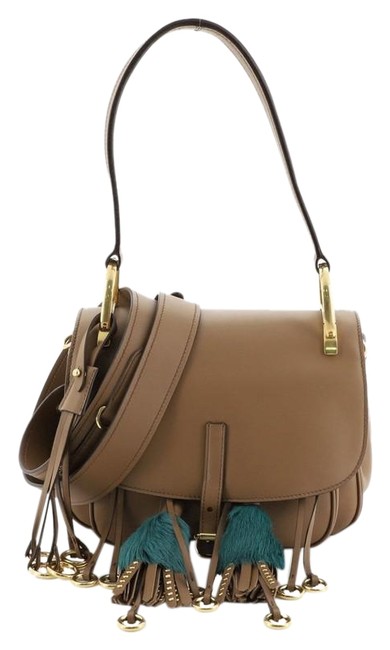Prada Corsaire Convertible Small Brown Leather Shoulder Bag