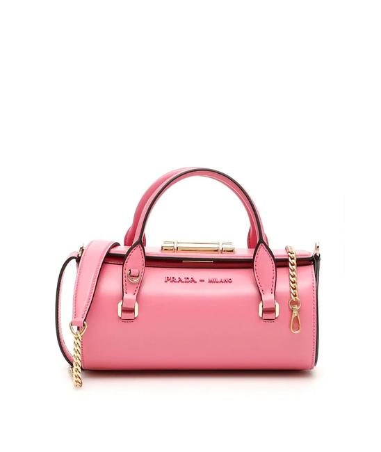 Prada Cr New Sybille Pink Leather Shoulder Bag