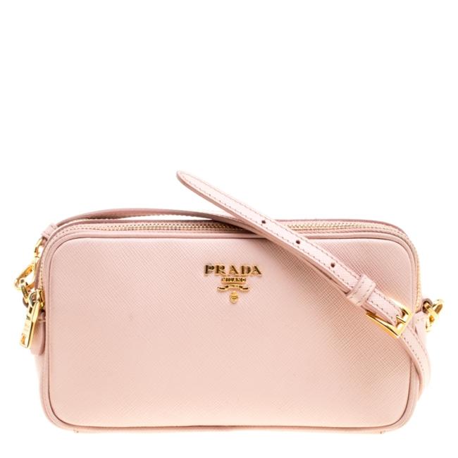 Prada Crossbody Lux Blush Saffiano Camera Pink Leather Shoulder Bag
