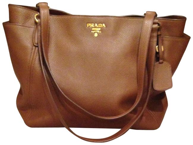 Prada Daino Brown Shoulder Bag