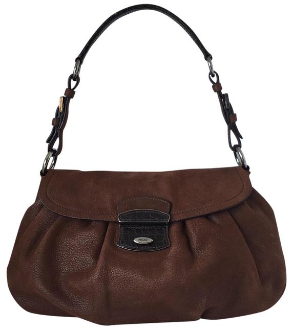 Prada Daino Leather Flap Shoulder Bag