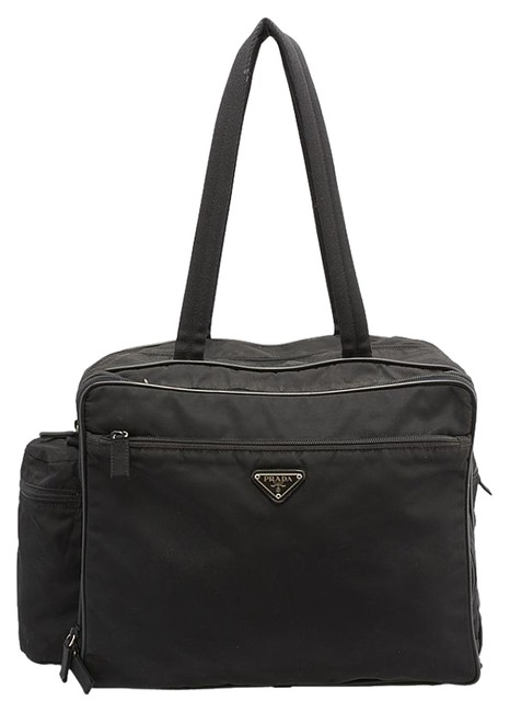 Prada Diaper 86194 Black Nylon Shoulder Bag