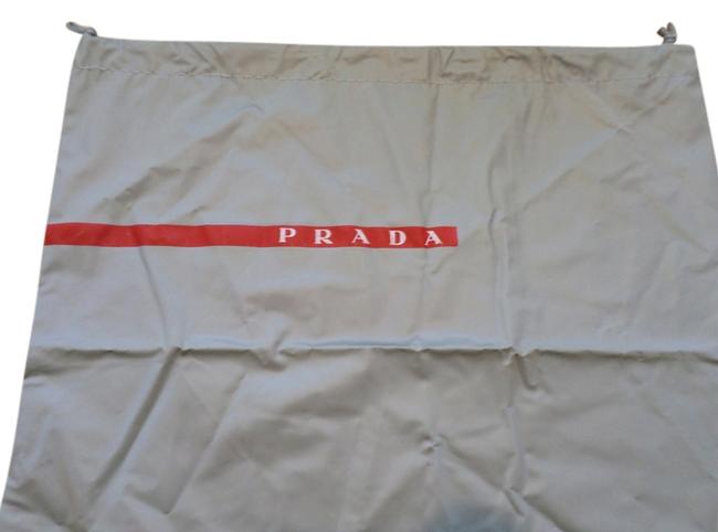 Prada Dust Only Gray Vinyl Shoulder Bag